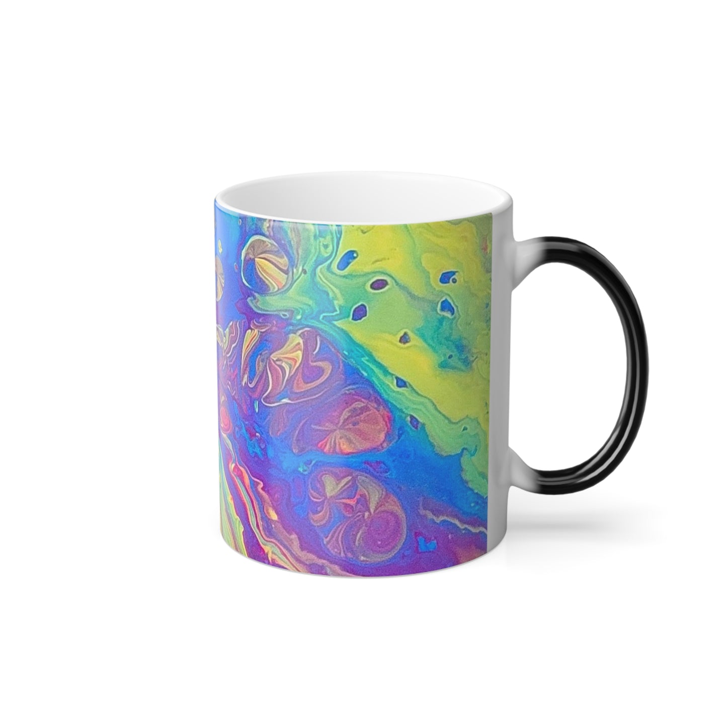 Neon Cell Flows Color Morphing Mug, 11oz UV