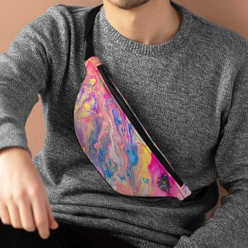 Neon Fluorescent Sky Fanny Pack