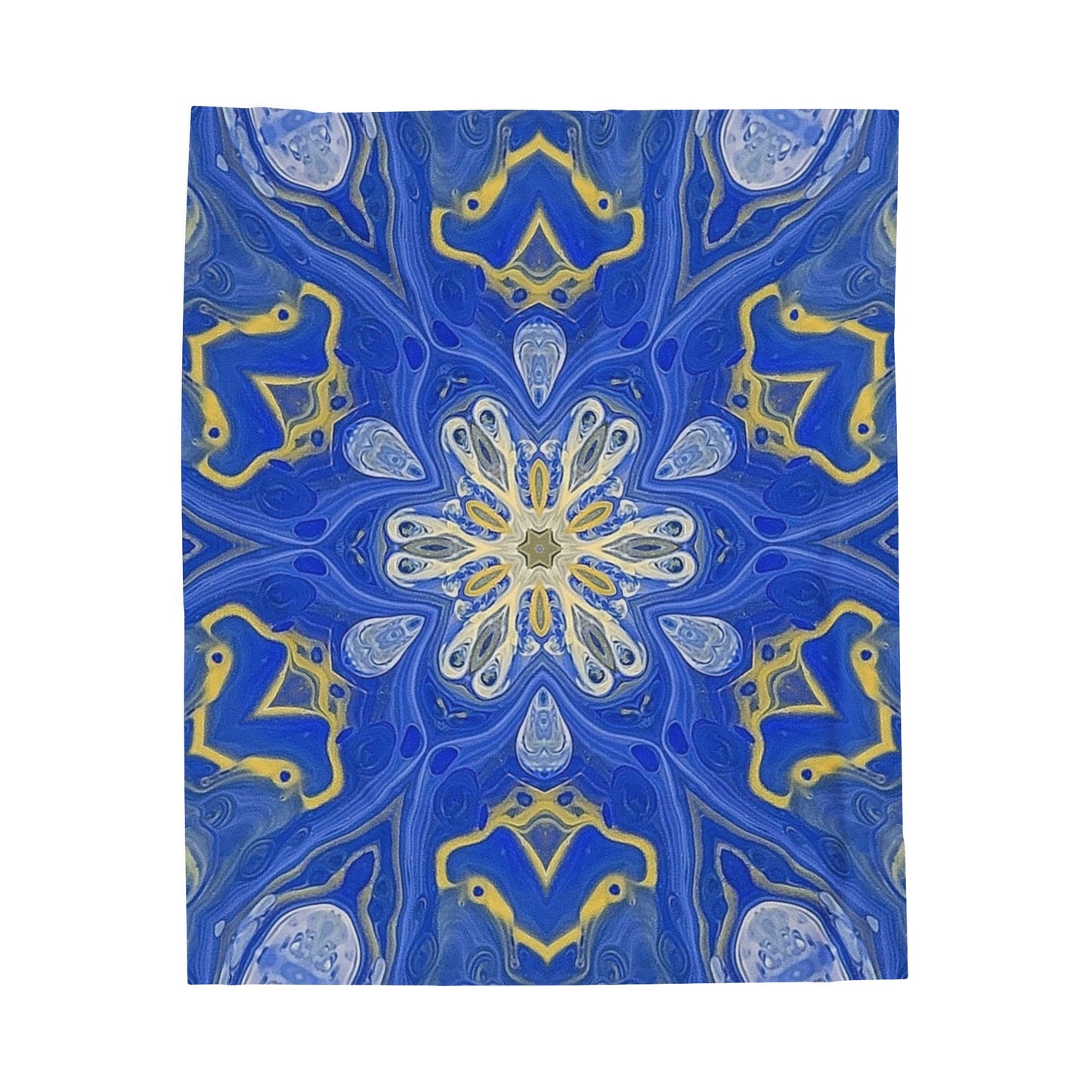 Lustrous Snowfall Plush Blanket