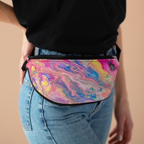 Neon Fluorescent Sky Fanny Pack