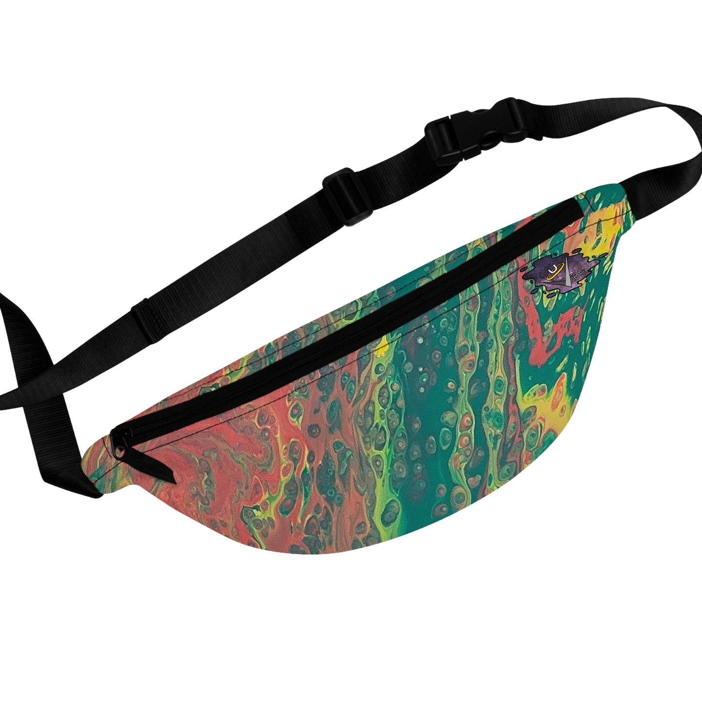 Green Sea Sunset Fanny Pack
