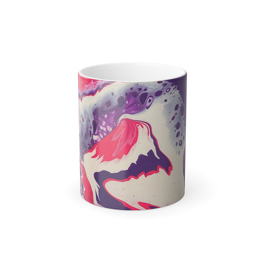 Pinky Purple Penguin Color Morphing Mug, 11oz UV