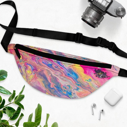 Neon Fluorescent Sky Fanny Pack