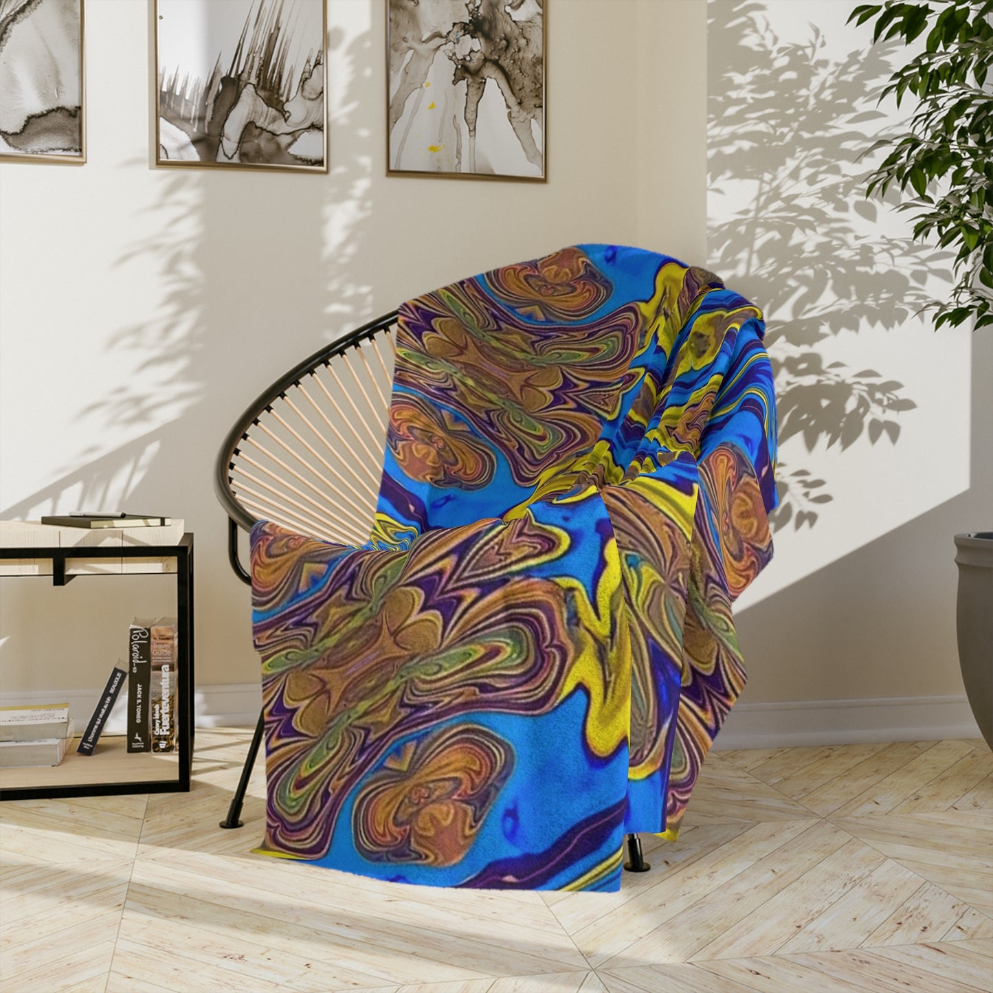 Auriferous Aura Velveteen Microfiber Blanket