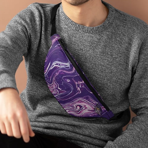 Lilac Plume Fanny Pack