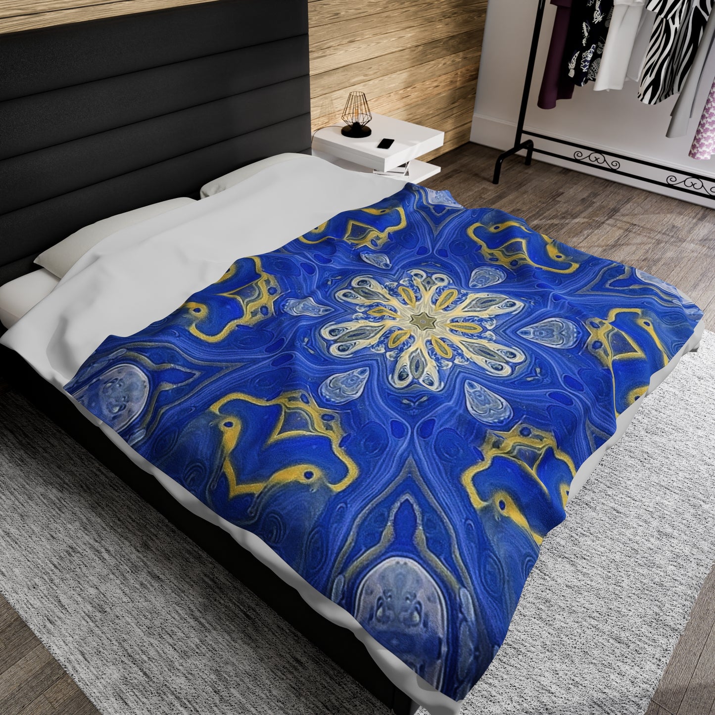 Lustrous Snowfall Plush Blanket