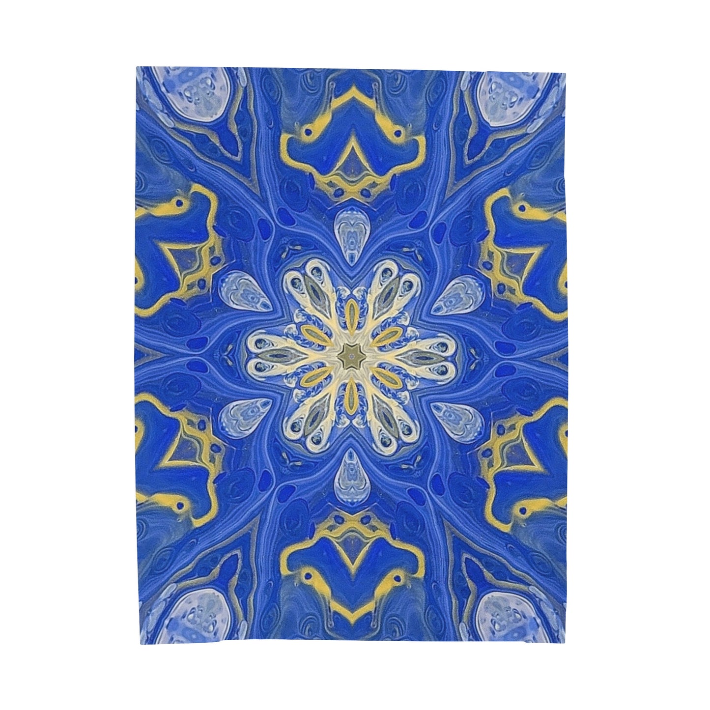 Lustrous Snowfall Plush Blanket