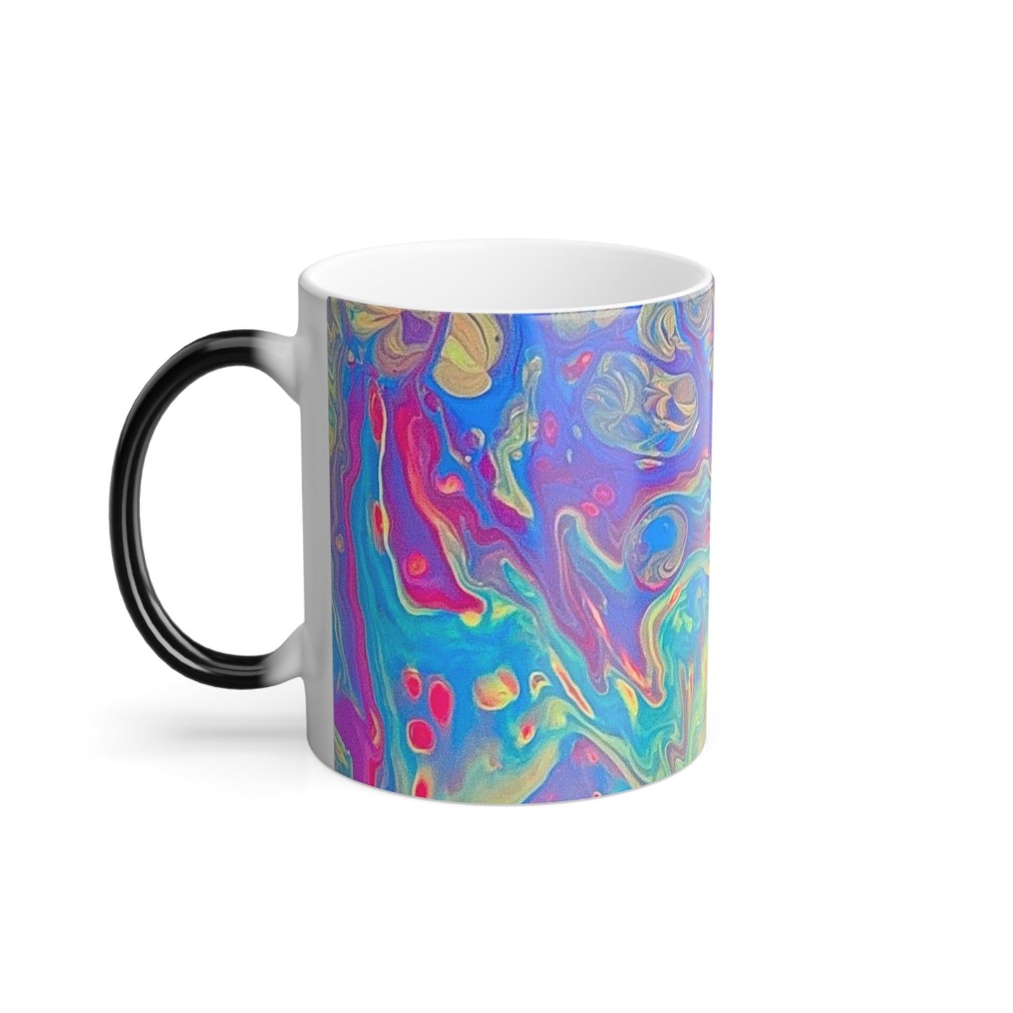 Neon Cell Flows Color Morphing Mug, 11oz UV