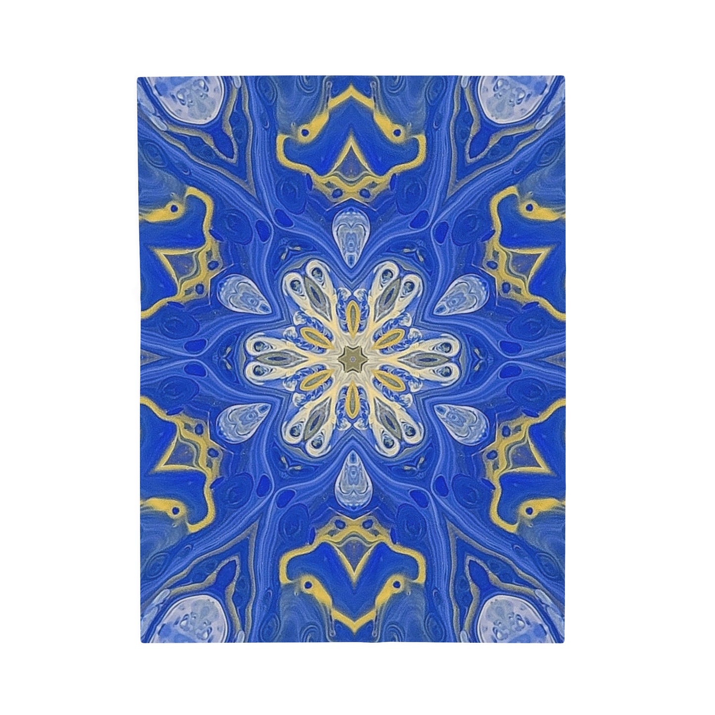 Lustrous Snowfall Plush Blanket