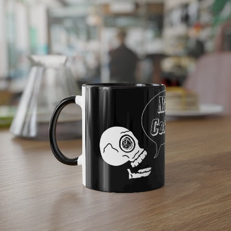 More Coffee Black Accent Mug