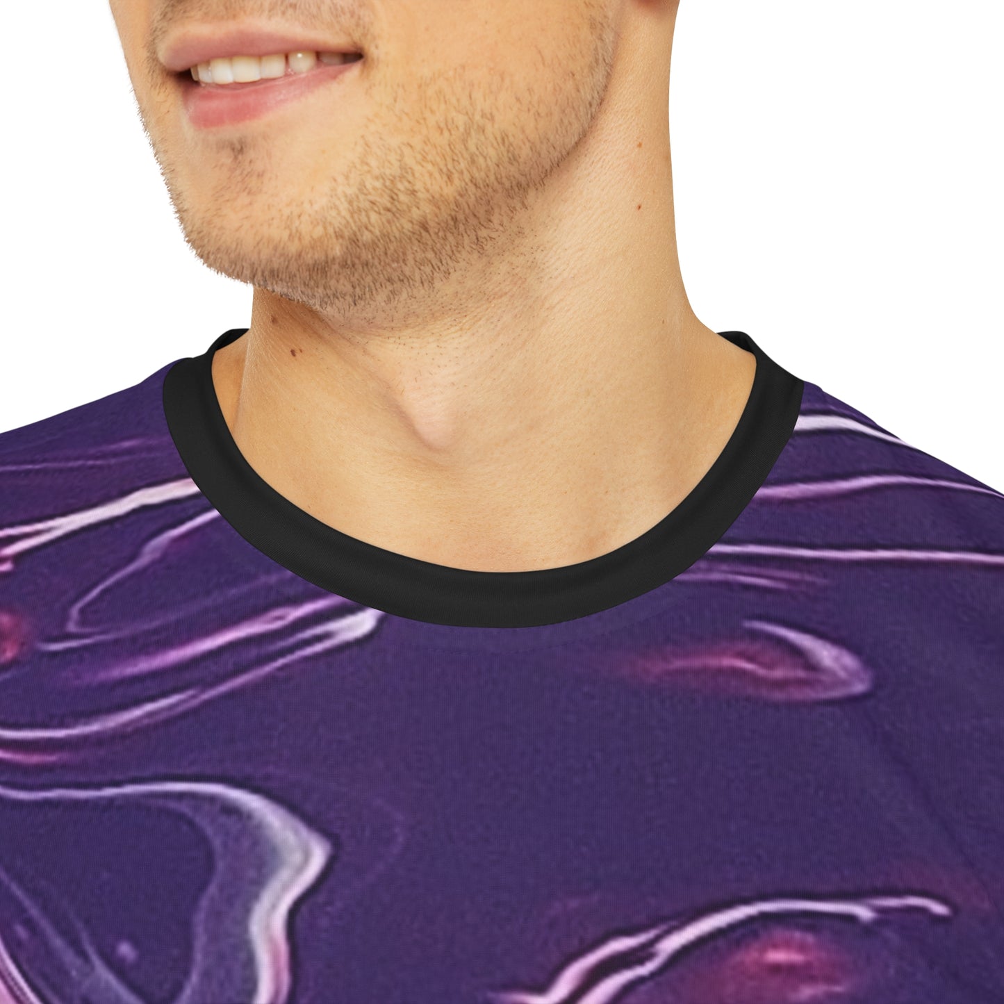 Violet Dimensions Polyester Tee (AOP)