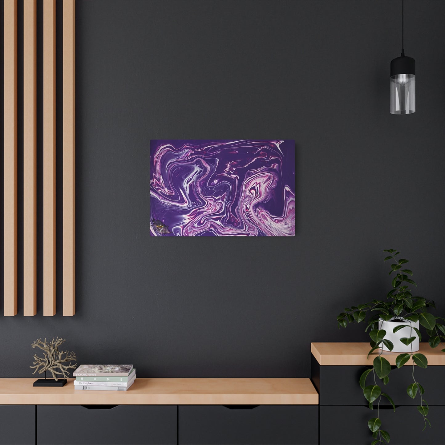 Lilac Plume Metal Art Sign