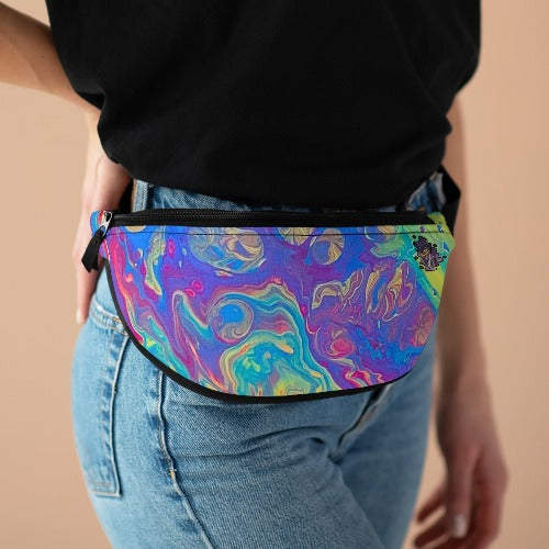 Neon Cell Flows Fanny Pack