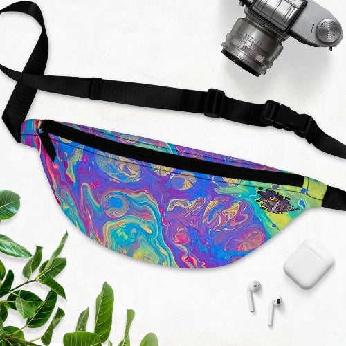 Neon Cell Flows Fanny Pack