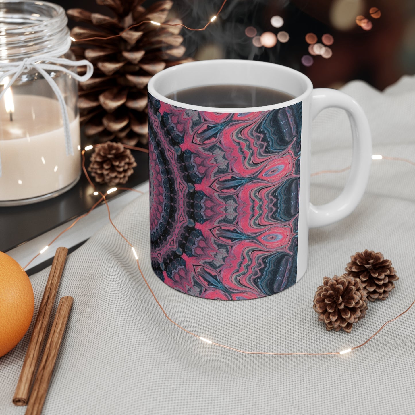 Fan-flares Feathers Ceramic Mug 11oz