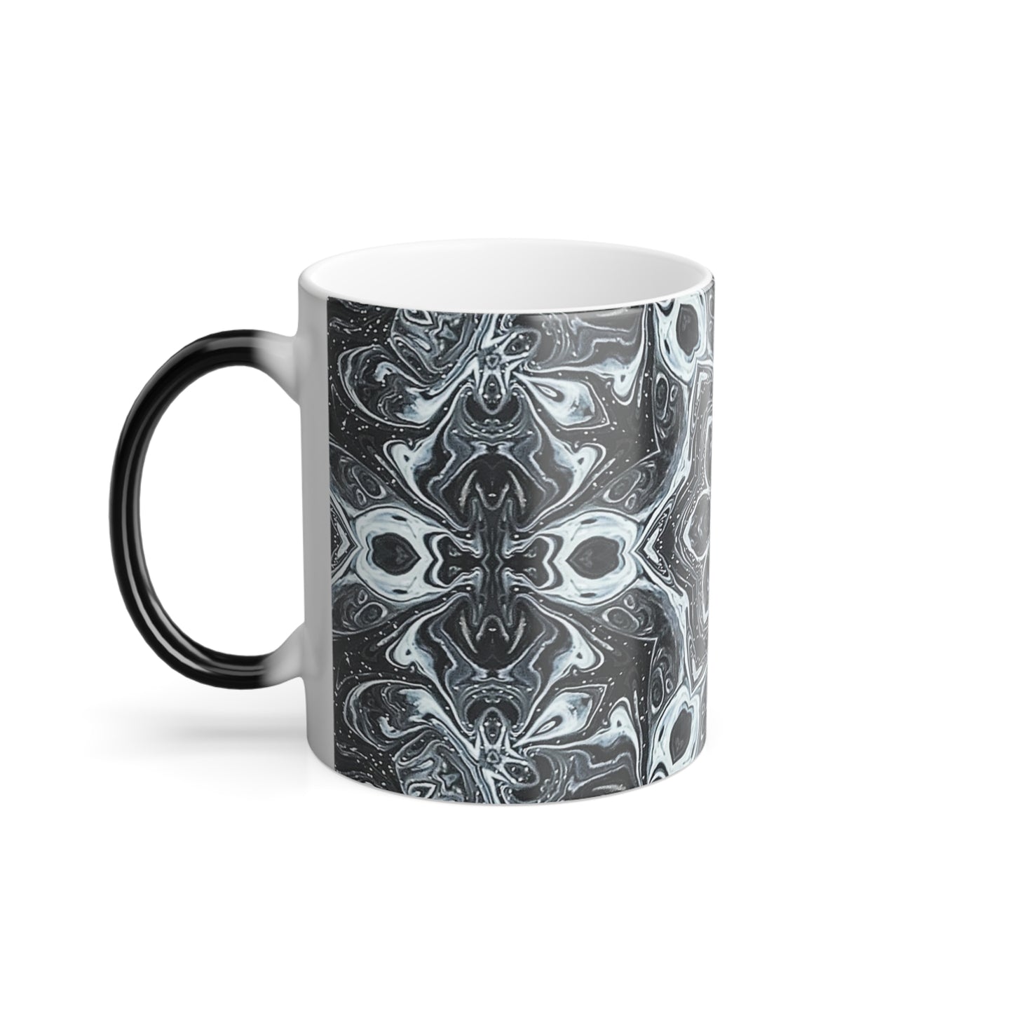 Monochrome Monarch Morphing Mug, 11oz