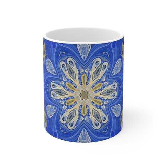 Lustrous Snowfall Ceramic Mug 11oz