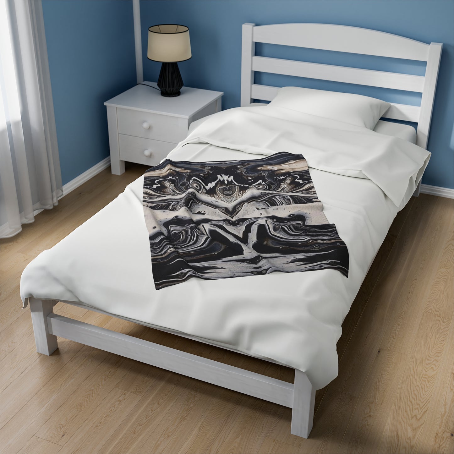 Modern Moth Plush Blanket