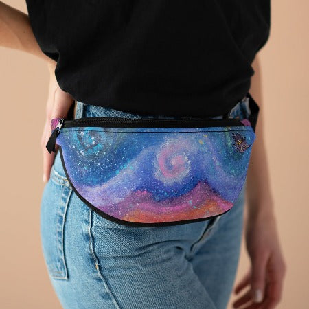 Violets Flourishing Fission Fanny Pack