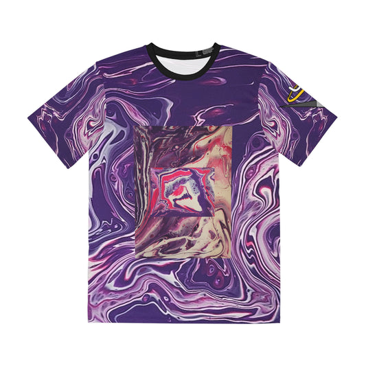 Violet Dimensions Polyester Tee (AOP)