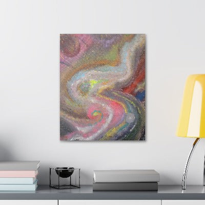 Pastel Collision Canvas Gallery Wrap