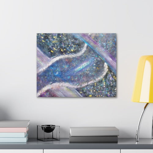 Zephyrs Iris Canvas Gallery Wrap