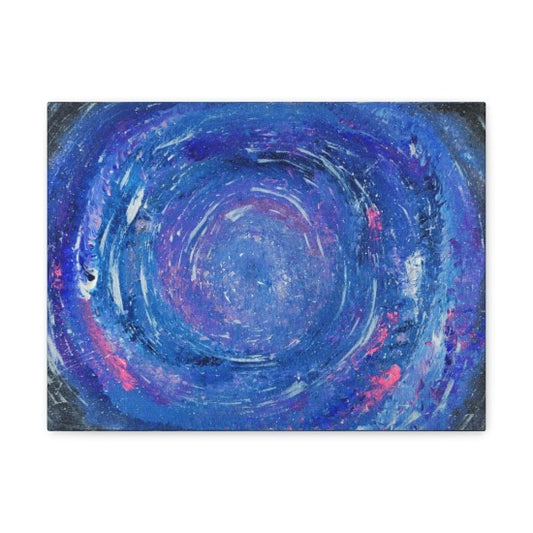 Cerulean Circle Canvas Gallery Wrap