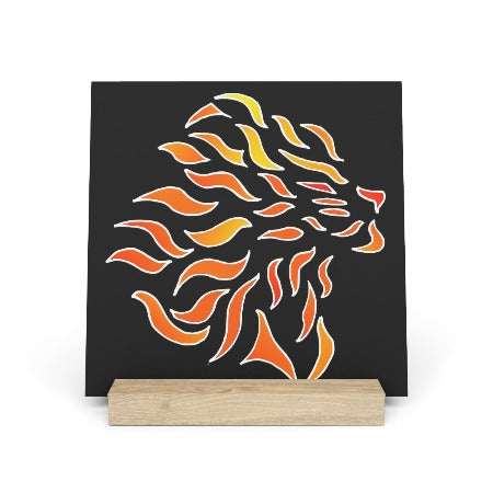 Lion Horizon Gallery Board with Stand