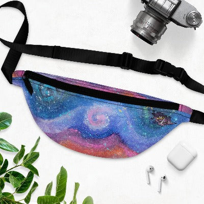 Violets Flourishing Fission Fanny Pack