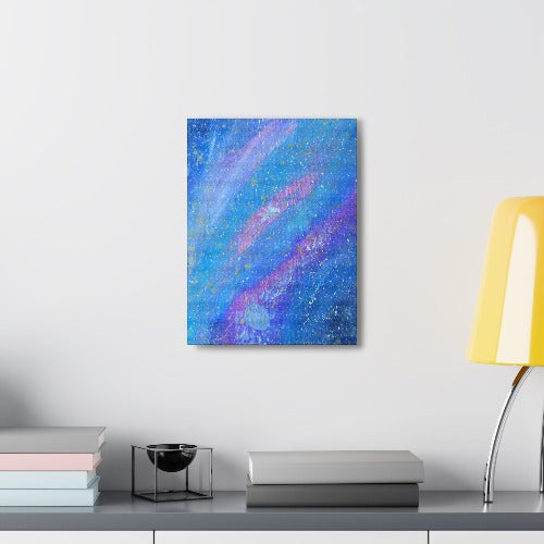 Series Blue: Pastel Peri-twinkle Canvas Gallery Wrap