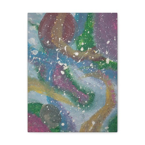 Geode Vibrations Canvas Gallery Wrap