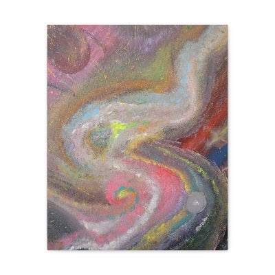 Pastel Collision Canvas Gallery Wrap