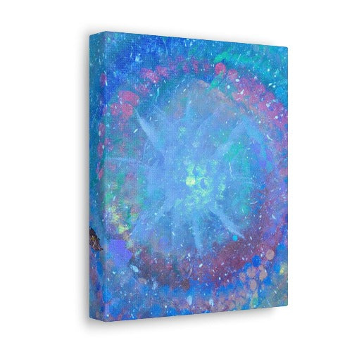 Series Blue: Astral Optic Canvas Gallery Wrap