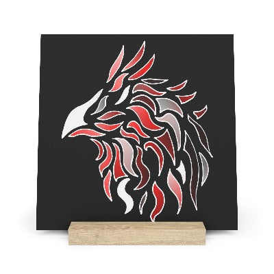 Rooster Royalty Gallery Board with Stand