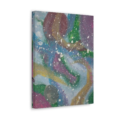 Geode Vibrations Canvas Gallery Wrap