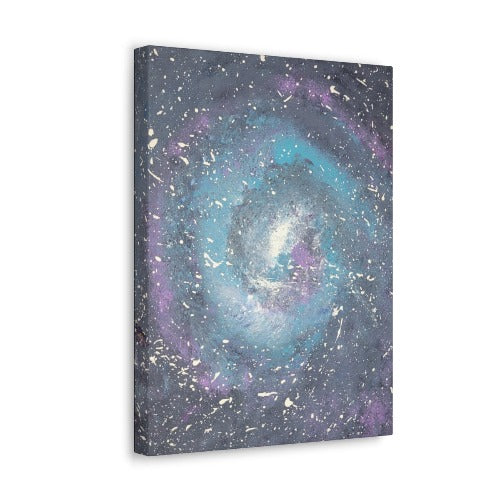 Vortex Indigo Canvas Gallery Wrap