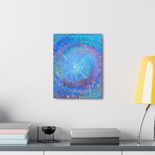 Series Blue: Astral Optic Canvas Gallery Wrap